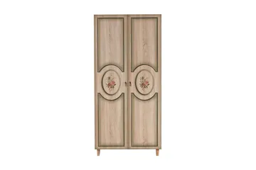 Brokind Garderob 90 cm - Brun - Förvaring - Klädförvaring - Garderob & garderobssystem