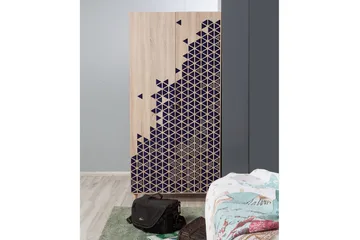 Brokind Garderob 90 cm - Brun - Förvaring - Klädförvaring - Garderob & garderobssystem