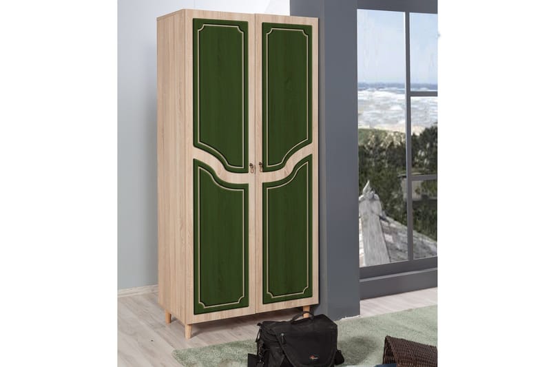 Brokind Garderob 90 cm - Brun - Förvaring - Klädförvaring - Garderob & garderobssystem