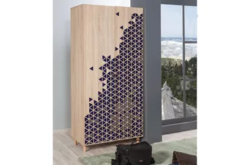 Brokind Garderob 90 cm - Brun - Förvaring - Klädförvaring - Garderob & garderobssystem