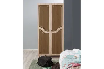 Brokind Garderob 90 cm - Brun - Förvaring - Klädförvaring - Garderob & garderobssystem