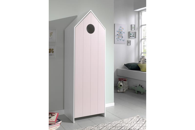 Bustorp Garderob 58 cm - Rosa - Garderob & garderobssystem - Barngarderob - Klädskåp & fristående garderob