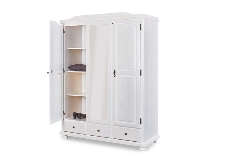 Cabell Garderob 150 cm - Trä/Vit - Förvaring - Klädförvaring - Garderob & garderobssystem