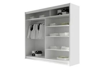 Canderbury Garderob 180x215 cm - Beige - Förvaring - Klädförvaring - Garderob & garderobssystem