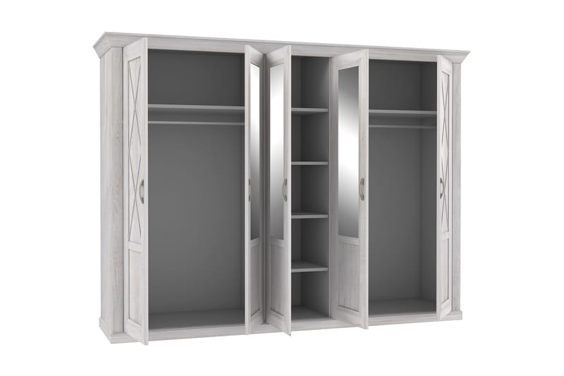 Casique Garderob 65x268 cm - Vit - Förvaring - Klädförvaring - Garderob & garderobssystem