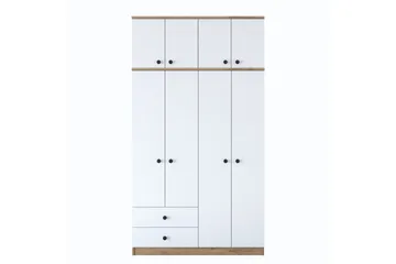 Caturai Garderob 120 cm - Valnöt/Vit - Förvaring - Klädförvaring - Garderob & garderobssystem