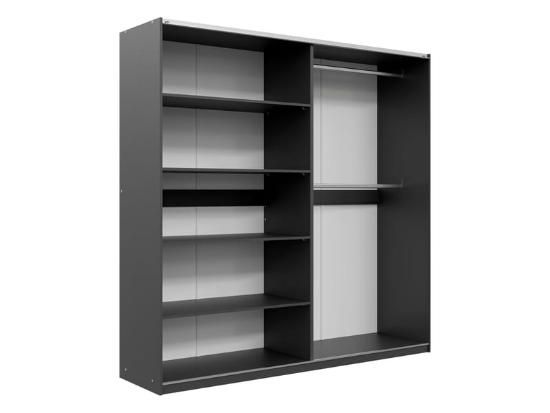 Ceyris Garderob med Spegel 203 cm - Förvaring - Klädförvaring - Garderob & garderobssystem