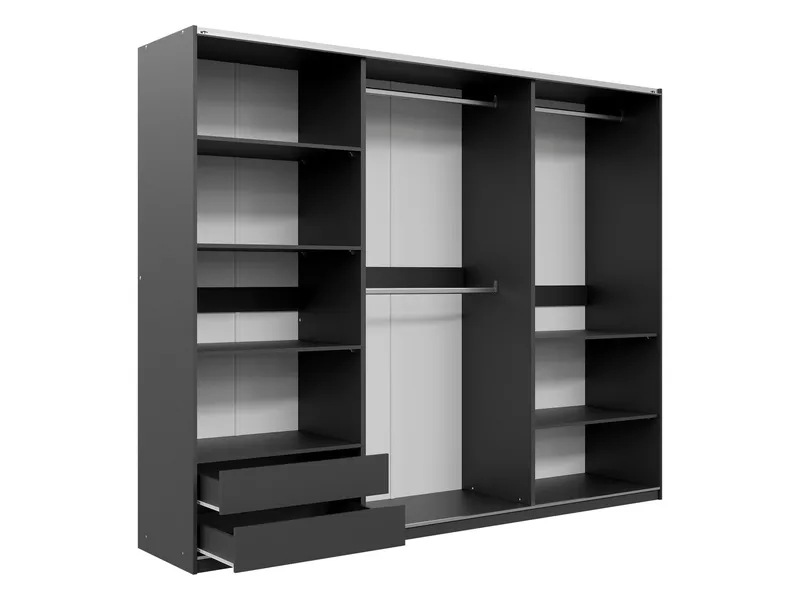 Ceyris Garderob med Spegel 250 cm - Förvaring - Klädförvaring - Garderob & garderobssystem