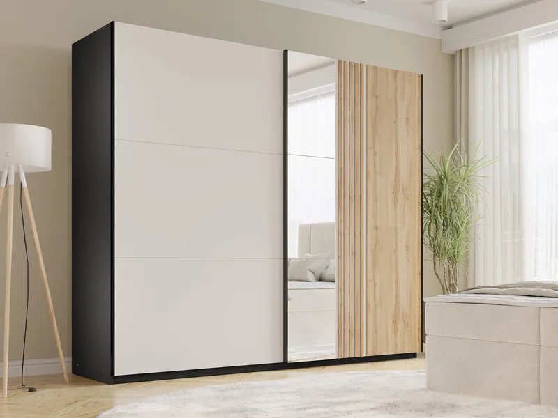 Ceyris Garderob med Spegel 250 cm - Förvaring - Klädförvaring - Garderob & garderobssystem