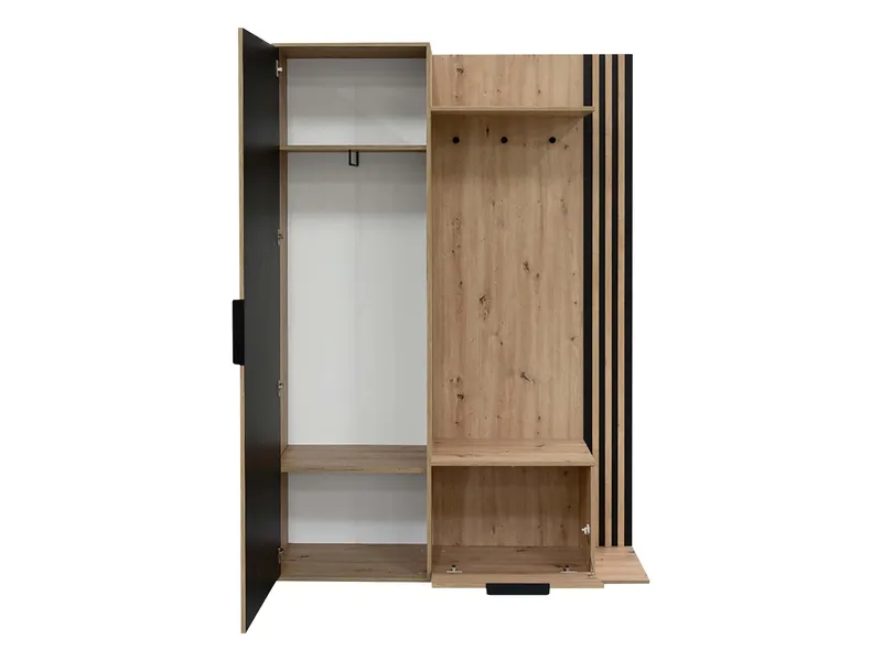 Cinerea Hallmöbel 140 cm - brun, svart - Möbler - Hallmöbler - Möbelset för hall & entre