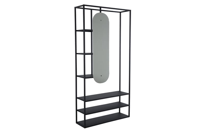 Classe Garderob 100x200 cm - Svart - Förvaring - Klädförvaring - Garderob & garderobssystem - Klädskåp & fristående garderob