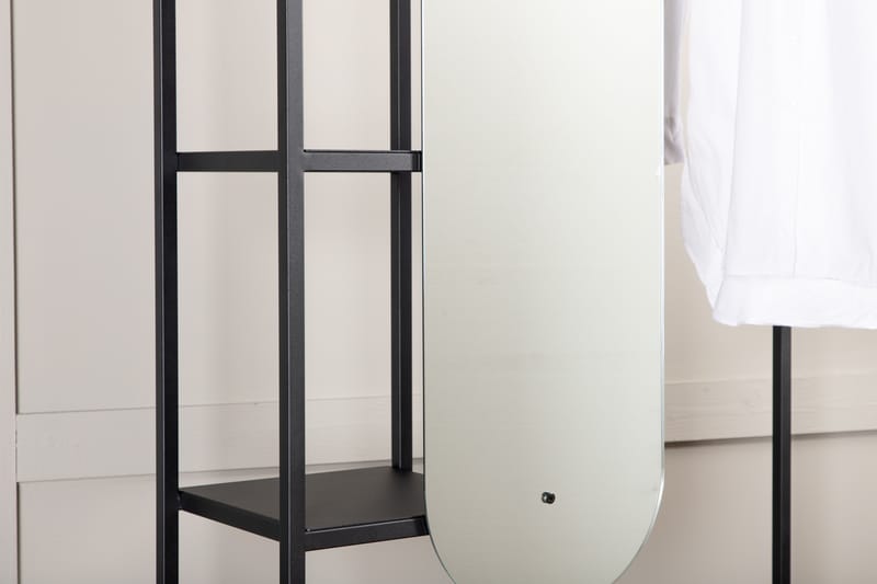 Classe Garderob 100x200 cm - Svart - Förvaring - Klädförvaring - Garderob & garderobssystem - Klädskåp & fristående garderob