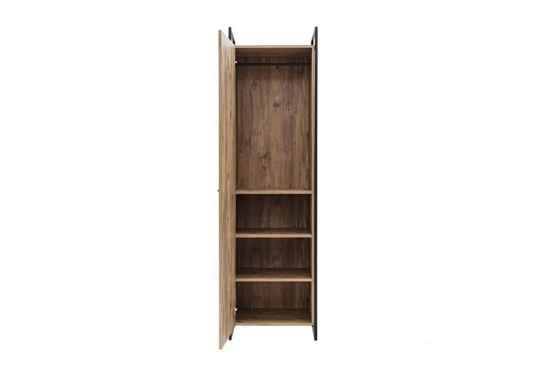 Collinner Garderob 52x64 med Spegel 4 Skåp - Natur - Förvaring - Klädförvaring - Garderob & garderobssystem