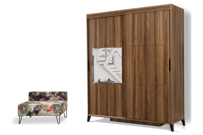 Comfortale Garderob 150 - Valnöt - Förvaring - Klädförvaring - Garderob & garderobssystem