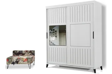 Comfortale Garderob 160 - Vit - Förvaring - Klädförvaring - Garderob & garderobssystem