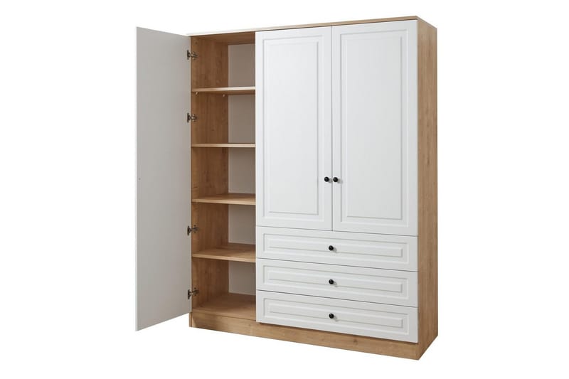 Comfortale Garderob 52x150 cm - Svart/Mörkfärgat trä - Förvaring - Klädförvaring - Garderob & garderobssystem