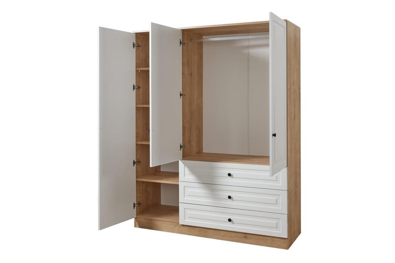 Comfortale Garderob 52x150 cm - Svart/Mörkfärgat trä - Förvaring - Klädförvaring - Garderob & garderobssystem
