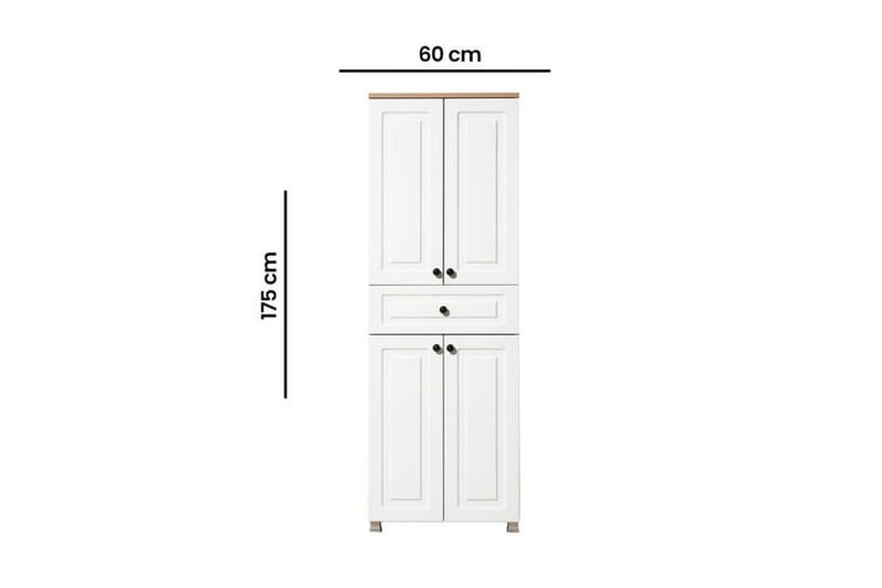 Comfortale Garderob 60x175 cm - Svart/Mörkfärgat trä - Förvaring - Klädförvaring - Garderob & garderobssystem