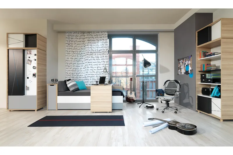 Concept Garderob Vit/Grå/Rosa - VOX - Förvaring - Klädförvaring - Garderob & garderobssystem - Klädskåp & fristående garderob