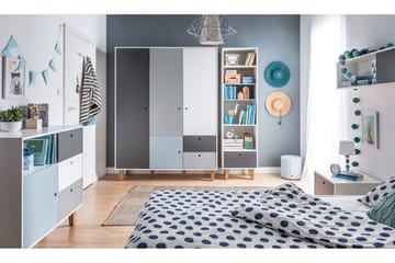 Concept Garderob Vit/Mörkgrå/Natur - VOX - Förvaring - Klädförvaring - Garderob & garderobssystem - Klädskåp & fristående garderob