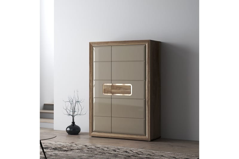 Corlius Garderob 42x109 cm - Beige/Brun - Förvaring - Klädförvaring - Garderob & garderobssystem