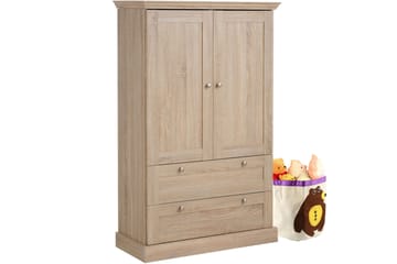 Dareia Garderob 85 cm - Brun - Förvaring - Klädförvaring - Garderob & garderobssystem