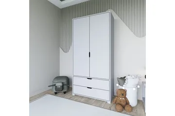 Dasina Garderobsskåp 90x183 cm - Vit - Förvaring - Klädförvaring - Garderob & garderobssystem - Klädskåp & fristående garderob