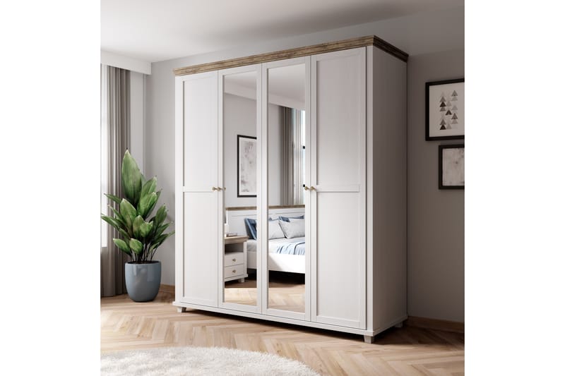 Doade Garderob 62x154 cm - Askgrå|Natur - Förvaring - Klädförvaring - Garderob & garderobssystem
