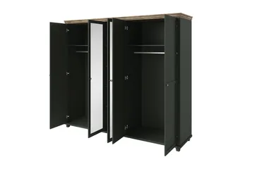 Doade Garderob 62x154 cm - Grön|Natur - Förvaring - Klädförvaring - Garderob & garderobssystem