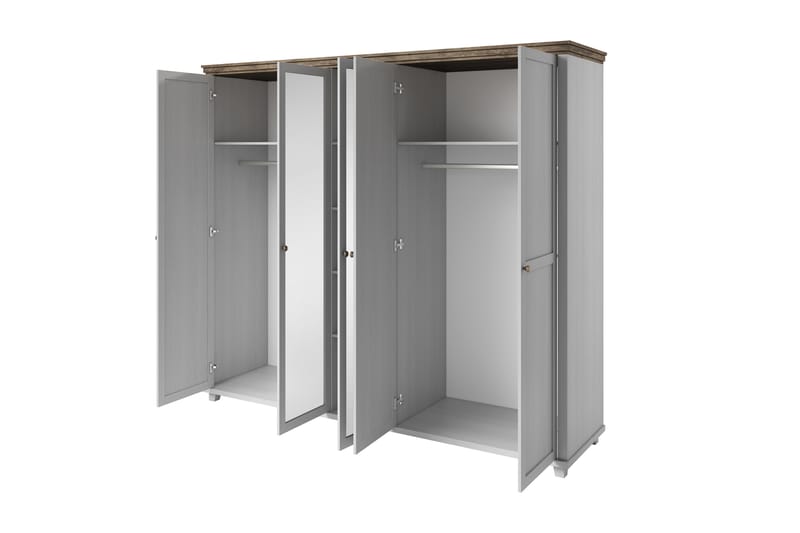 Doade Garderob 62x200 cm - Askgrå|Natur - Förvaring - Klädförvaring - Garderob & garderobssystem