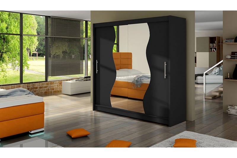 Douglas Garderob - Svart/Spegel - Förvaring - Klädförvaring - Garderob & garderobssystem