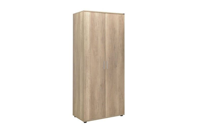 Drelmar Garderob 80x187 cm - Ljusbrun - Förvaring - Klädförvaring - Garderob & garderobssystem