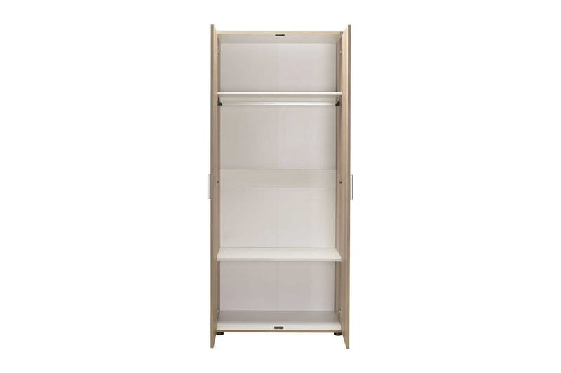 Drelmar Garderob 80x187 cm - Ljusbrun - Förvaring - Klädförvaring - Garderob & garderobssystem