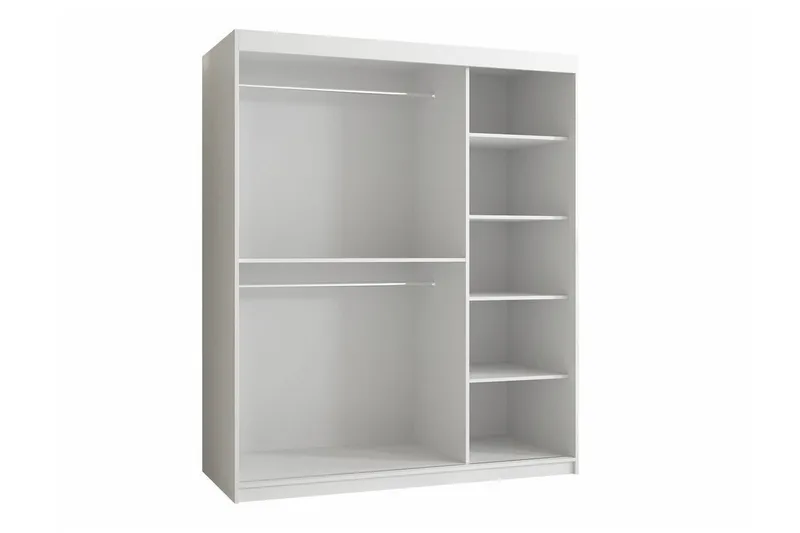 Dunvegan Garderob m. Spegel - Svart - Förvaring - Klädförvaring - Garderob & garderobssystem