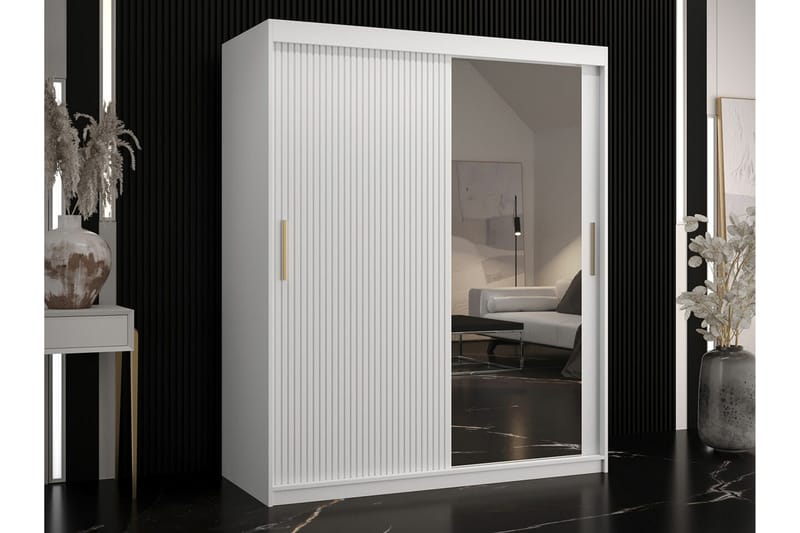 Dunvegan Garderob m. Spegel - Vit - Förvaring - Klädförvaring - Garderob & garderobssystem