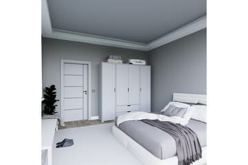 Durusu Garderob 170x183 cm - Mattvit - Förvaring - Klädförvaring - Garderob & garderobssystem