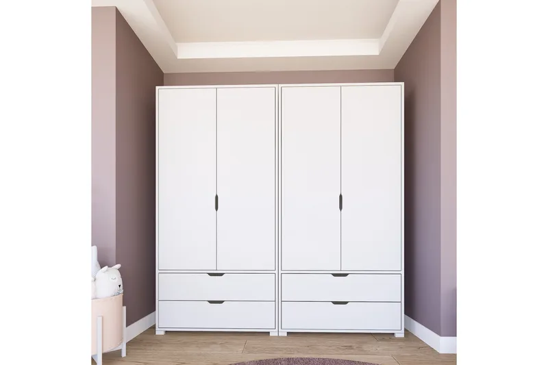 Durusu Garderob 180x183 cm, Mattvit