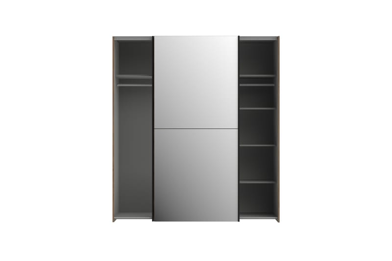 Edessa Garderob 62x171 cm - Brun/Svart - Förvaring - Klädförvaring - Garderob & garderobssystem