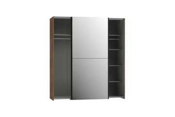 Edessa Garderob 62x171 cm - Brun/Svart - Förvaring - Klädförvaring - Garderob & garderobssystem