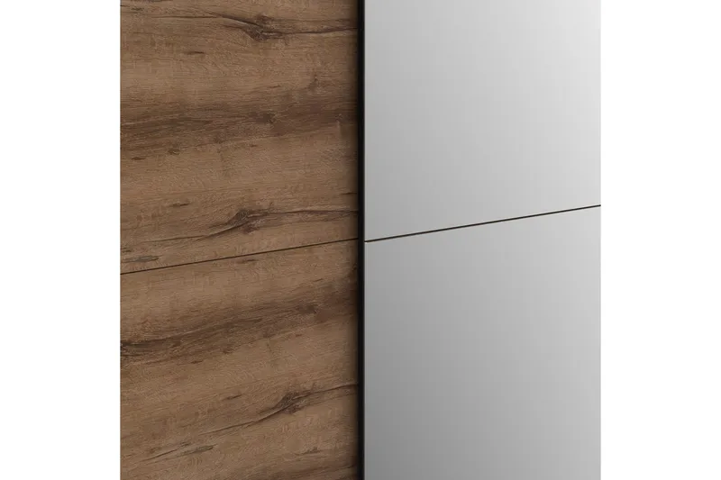 Edessa Garderob 62x171 cm - Brun/Svart - Förvaring - Klädförvaring - Garderob & garderobssystem