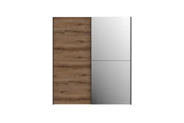 Edessa Garderob 62x171 cm - Brun/Svart - Förvaring - Klädförvaring - Garderob & garderobssystem
