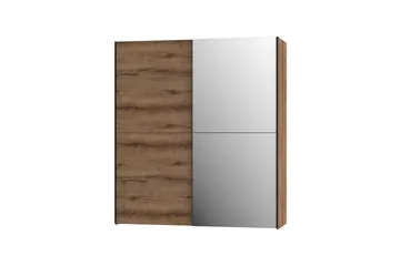 Edessa Garderob 62x171 cm - Brun/Svart - Förvaring - Klädförvaring - Garderob & garderobssystem