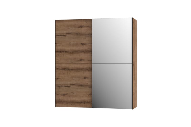 Edessa Garderob 62x171 cm - Brun/Svart - Förvaring - Klädförvaring - Garderob & garderobssystem
