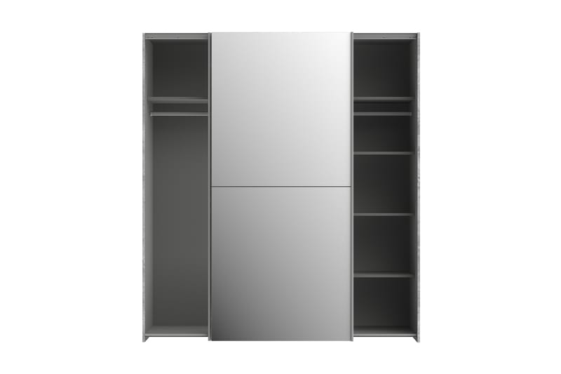 Edessa Garderob 62x171 cm - Grå - Förvaring - Klädförvaring - Garderob & garderobssystem