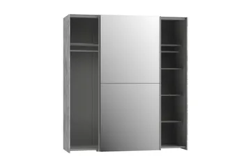 Edessa Garderob 62x171 cm - Grå - Förvaring - Klädförvaring - Garderob & garderobssystem