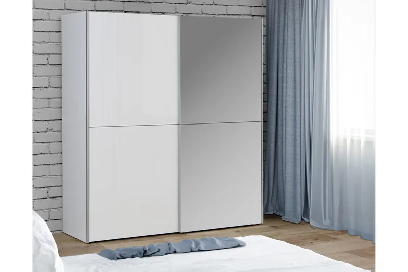 Edessa Garderob 62x171 cm - Vit - Förvaring - Klädförvaring - Garderob & garderobssystem