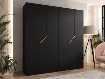 Eikra Garderob 200 cm - svart - Förvaring - Klädförvaring - Garderob & garderobssystem