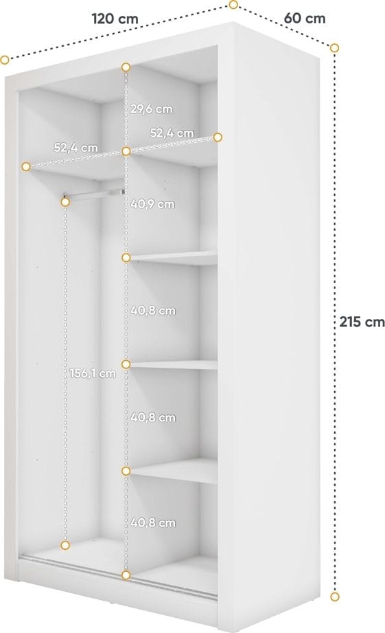 Einar garderob 18 - Vit - Vit - Förvaring - Klädförvaring - Garderob & garderobssystem