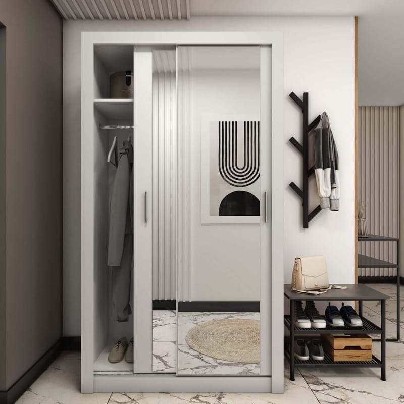 Einar garderob 18 - Vit - Vit - Förvaring - Klädförvaring - Garderob & garderobssystem