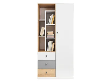Elvaren Garderob 80 cm med öppna hyllor - Förvaring - Klädförvaring - Garderob & garderobssystem
